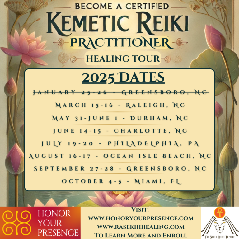 Update Kemetic Reiki Tour